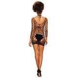 Net Dress D606 Black