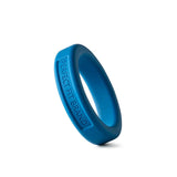 Classic Silicone Medium Stretch Penis Ring 36mm Blue