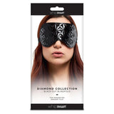 Whip Smart Diamond Blindfold Black