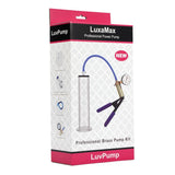 LuxaMax Brass Handle Penis Pump Set w Gauge