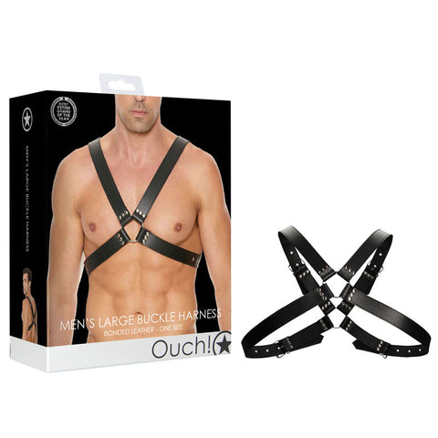 Ouch! Men's Large Buckle Harness
