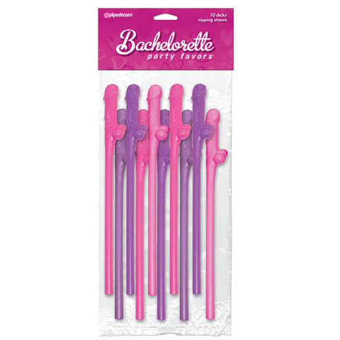 Bachelorette Party Favors - Dicky Sipping Straws